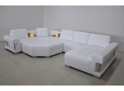 U-shaped corner sofas Modern upholstered living room furniture Corner sofa Leather sofa Design sofa