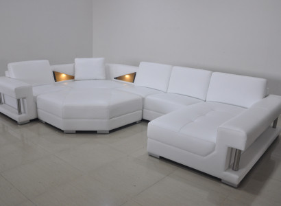 U-shaped corner sofas Modern upholstered living room furniture Corner sofa Leather sofa Design sofa