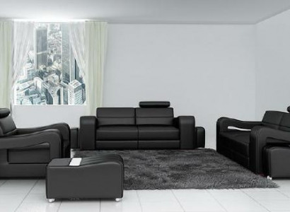 Designer leather sofa suite, USB sofa seat upholstery set 3+2+1 sets