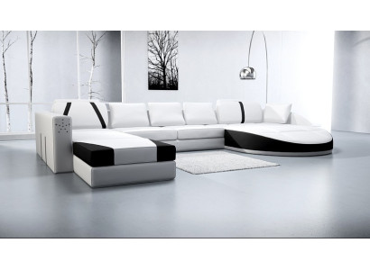 Leather sofa couch living area corner sofa sectional set design modern sofa A1122
