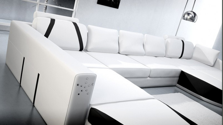 Leather sofa couch living area corner sofa sectional set design modern sofa A1122
