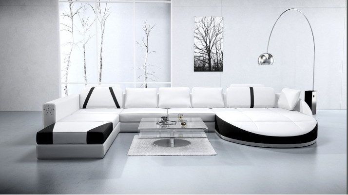 Leather sofa couch living area corner sofa sectional set design modern sofa A1122