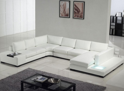 Leather sofa couch living area corner sofa corner suite design modern sofa A1110