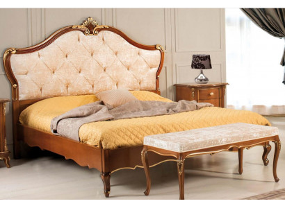 Bed furniture double bed natural wood bedroom furniture design beds furniture Italy