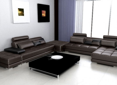 Leather sofa couch living landscape corner sofa corner set design modern sofa + USB new