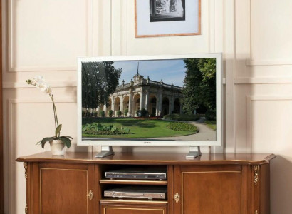 TV Sideboard RTV Living Room Design Shelf Brown Wood Shelves Lowboard Italy New