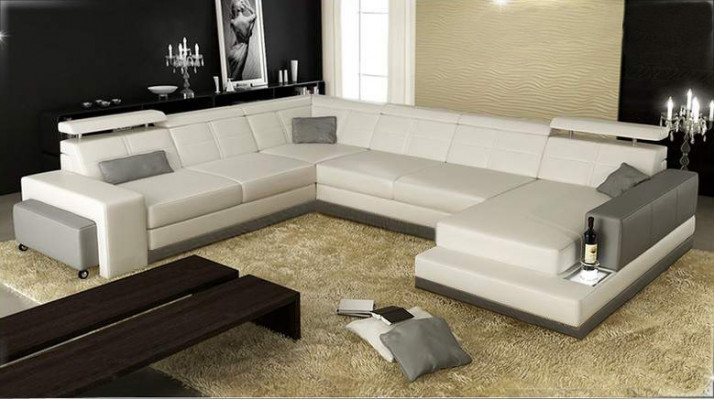 Leather sofa couch living area corner sofa corner suite design modern sofa