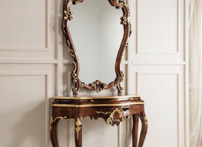 Console table, mirror, sideboard set, new wood, Italian furniture, Stile Elisa style