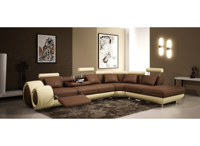 Leather sofa couch living landscape corner sofa corner set design modern sofa A1163C