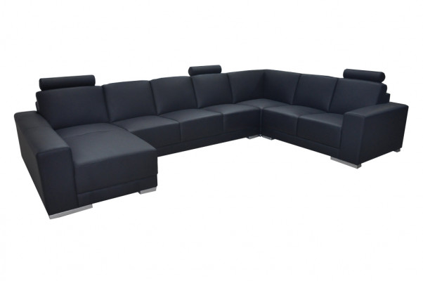 Leather sofa couch living landscape corner sofa suite design modern sofa U-shape