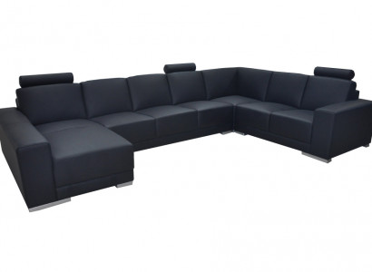 Leather sofa couch living landscape corner sofa suite design modern sofa U-shape