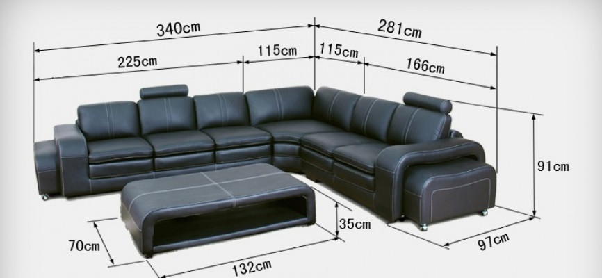 Leather Sofa Living Landscape Corner Ensemble Design Sofa L-Shape A1109B Sofas Couches
