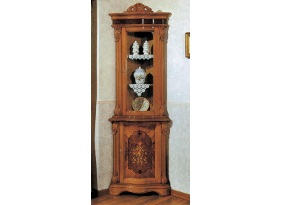 Display cabinet glass cupboard solid wood showcase living room sideboard Italian furniture