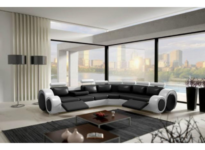 Berlin Corner Sofa with USB Upholstery Living Landscape Corner Set Relax Function