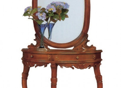 Italian furniture, 2-piece set, furniture style StileElisa, console table, mirror, wood, new.