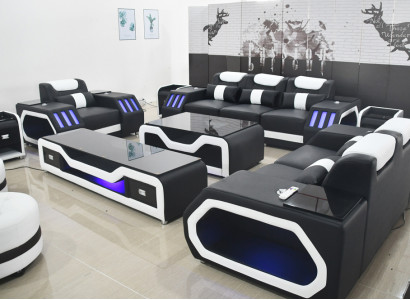 Sofa Set 3+2+1 Seater Coffee Table Set Design Modern 4-piece Modern