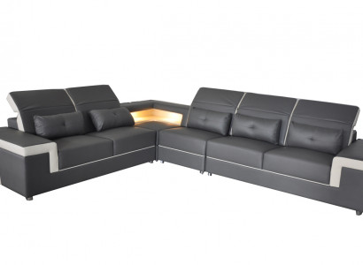 Leather corner sofa set living landscape luxury suite corner sofas upholstered couch