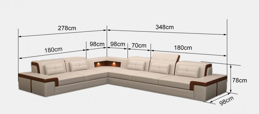 Leather sofa couch living landscape corner sofa corner ensemble design modern sofa B2021