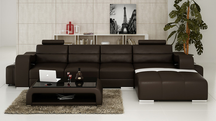 Leather sofa couch living area corner sofa corner design modern sofa F3008C
