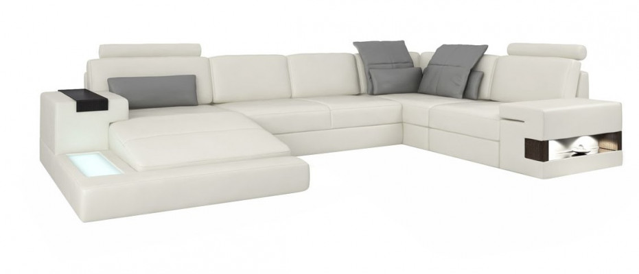 Corner sofa living landscape U-shape sofa corner couch couch design upholstery new