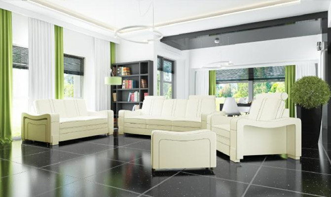 LEATHER SOFA Custom-made SOFA SOF 3+2+1 USB COUCH SET UPHOLSTERY SET New