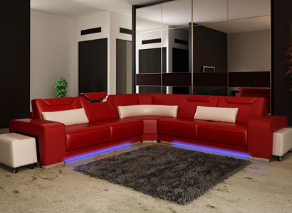 Leather sofa couch living landscape corner sofa corner suite design modern sofa F3011B