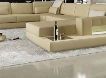Sectional sofa U-shape living landscape sofa couch upholstery corner sofa fabric sofas leather