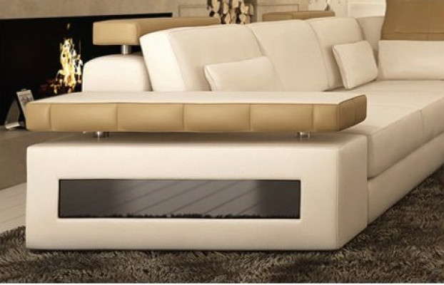 Living area corner sofa leather corner sofa new U-shaped sofa couch upholstery