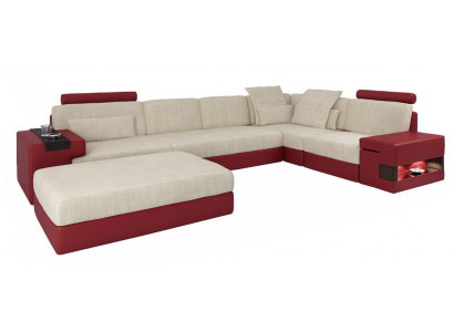 Modern sofa corner set L-shaped upholstered sofas couches couch stool living furniture
