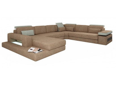 U-shaped upholstered couches textile design corner sofa living landscape sofa new.