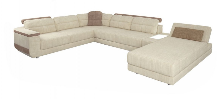 Design corner sofa U-shape modern sofa living area upholstery bed function furniture new