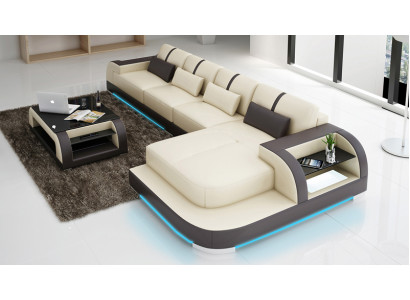 Leather sofa couch living area corner sofa corner decor modern suite design