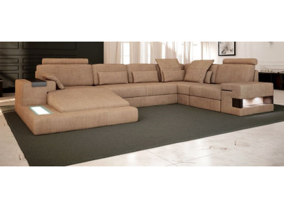 UForm Upholstered Couches Textile Design Illuminated Living Landscape Corner Sofa Sofa Couch