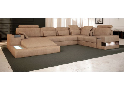 UForm Upholstered Couches Textile Design Illuminated Living Landscape Corner Sofa Sofa Couch