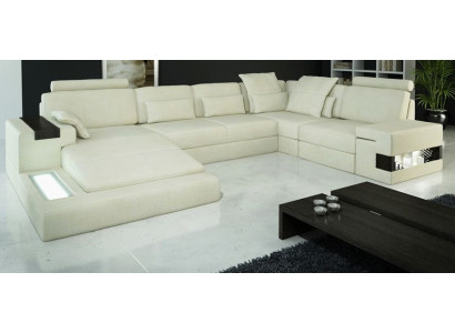U-shaped sectional sofa couch design upholstery textile new living landscape bed function fabric