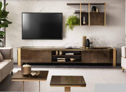 Coffee Table Sofa Couch Table Modern 2-Piece Set Coffee Table Side Table