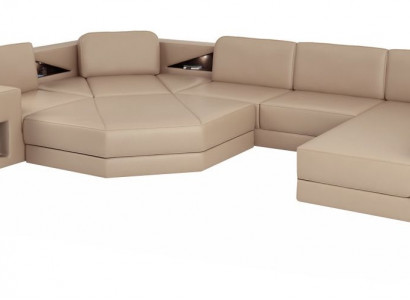 Sectional sofa couch upholstery set leather sofas corner living landscape U shape XXL