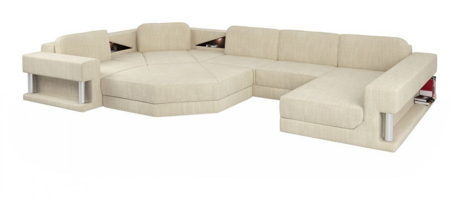 U-shape sofa couch design couch textile modern upholstery new living landscape sectional sofa