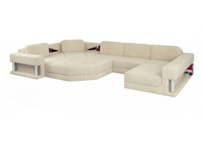U-shape sofa couch design couch textile modern upholstery new living landscape sectional sofa