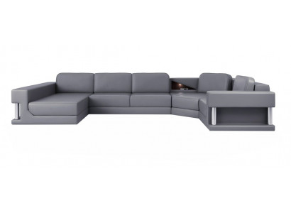 U-shaped sectional sofa couch corner upholstered leather sofa couches new furniture
