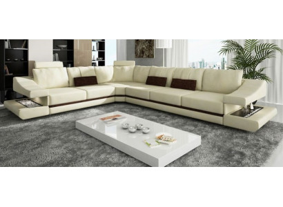 Design living landscape corner sofa textile leather new sofas L shape sofa couch upholstery