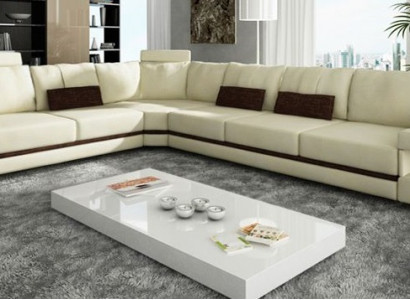 Design living landscape corner sofa textile leather new sofas L shape sofa couch upholstery