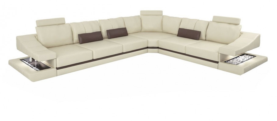 Design living landscape corner sofa textile leather new sofas L shape sofa couch upholstery