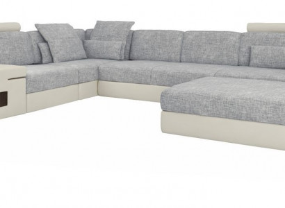 Living Space L-Shaped Modern Design Sofa Sofas Seating Area with Ottoman Living Room Furniture