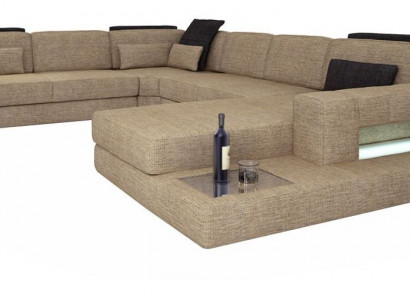 Living landscape corner sofa couch sofa U-shape velvet fabric seat designer new