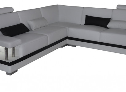 Leather sofa couch living landscape corner set design modern corner sofa L-shape L6002