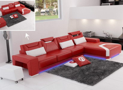 Leather sofa couch living area corner sofa corner set design modern sofa F3011C