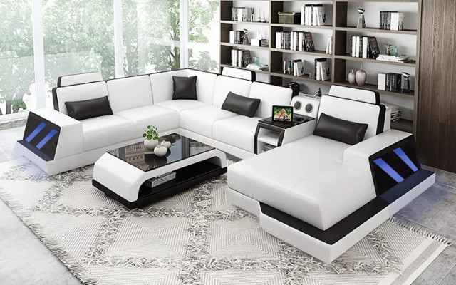 Living area corner sofa sofa design couch sofas corner unit couches table 2-piece set.