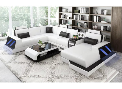 Living area corner sofa sofa design couch sofas corner unit couches table 2-piece set.