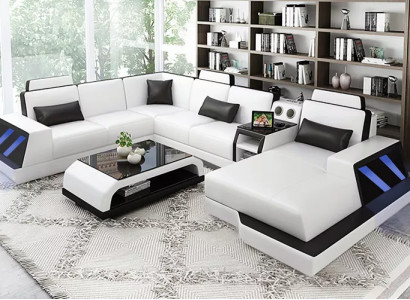 Living area corner sofa sofa design couch sofas corner unit couches table 2-piece set.